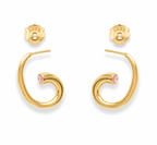 Open Spiral Hoop Earrings