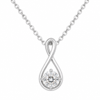 Infinity Loop Round Cut Pendant