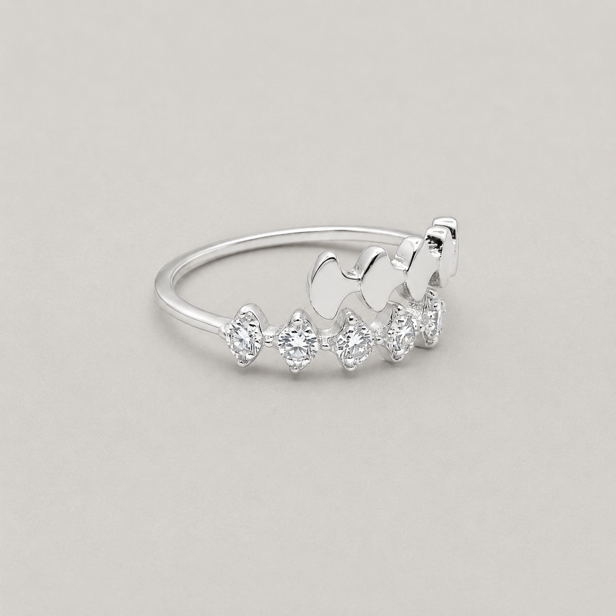 Silver Open Bypass Ring