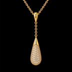 Y-Lariat Necklace with Pavé Crystal