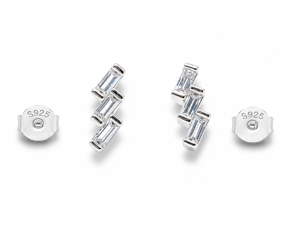 Zig-Zag Stud Earrings (For Kids)