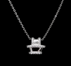 Necklace with Glistening Crystal Accents