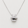 Necklace with Glistening Crystal Accents