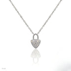 Micro-Pavé Padlock Necklace (For Kids)