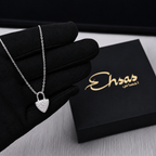 Micro-Pavé Padlock Necklace (For Kids)