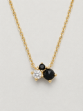 Chic Triple-Stone Contrast Necklace (for kids)