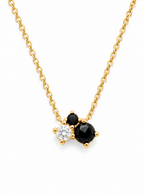 Chic Triple-Stone Contrast Necklace (for kids)