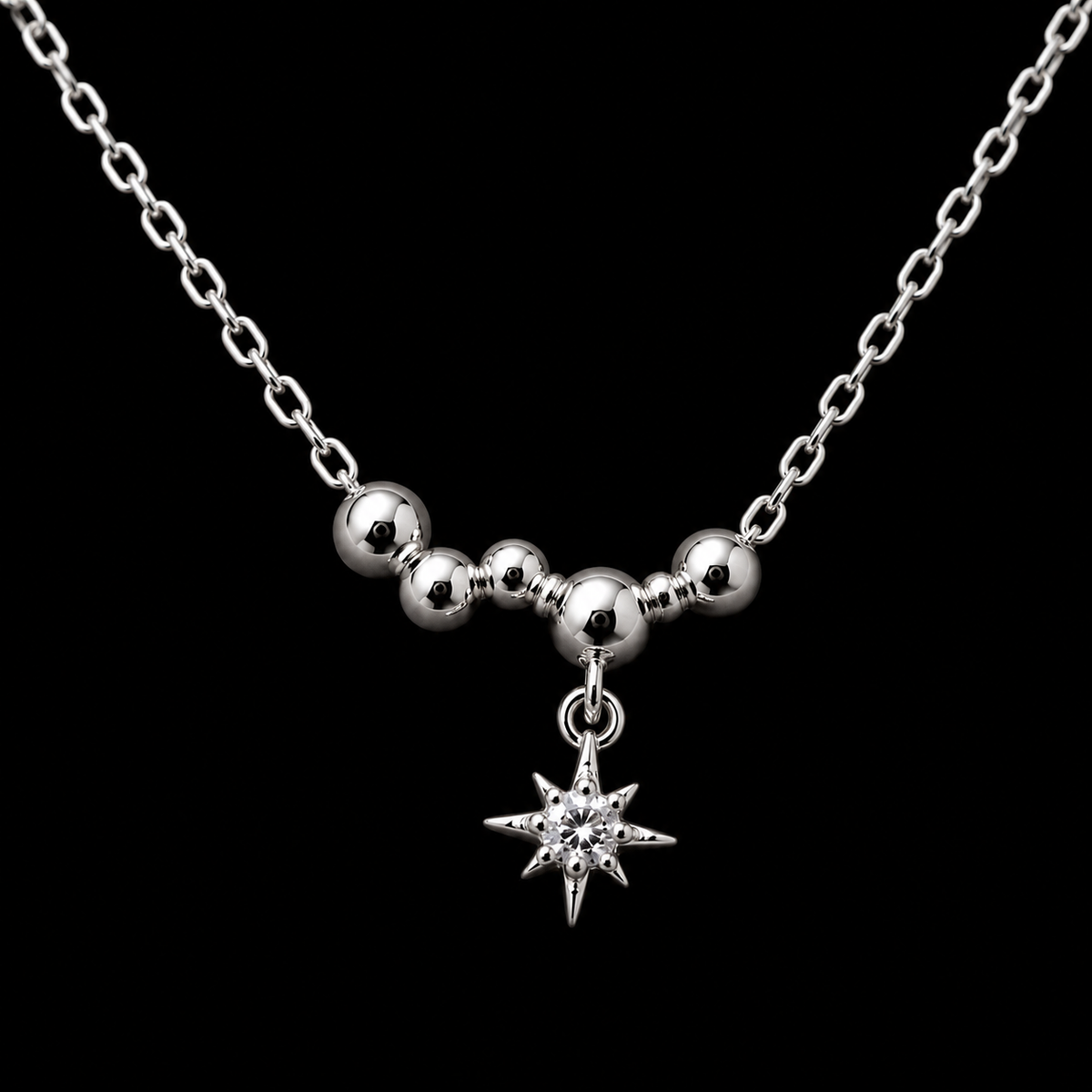Necklace with a Dainty North Star Charm (For Kids)