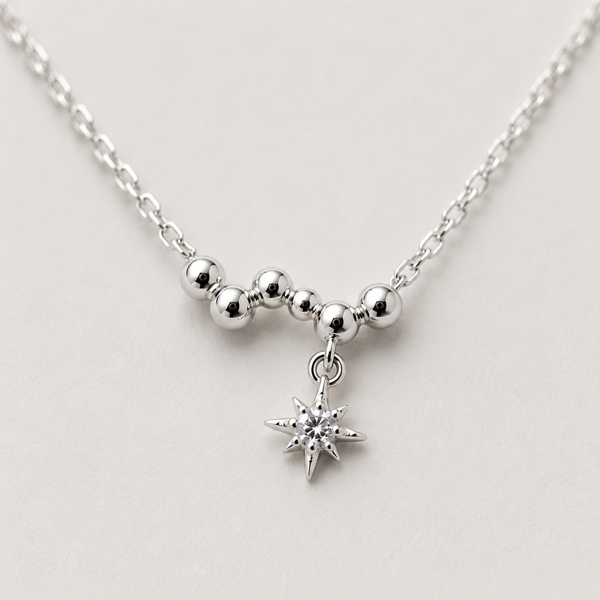 Necklace with a Dainty North Star Charm (For Kids)
