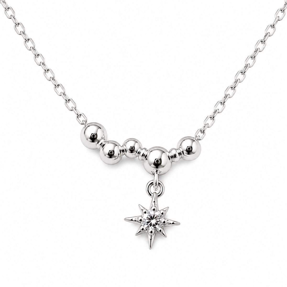 Necklace with a Dainty North Star Charm (For Kids)