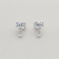 Heart-Cut Crystal Stud Earrings (For Kids)