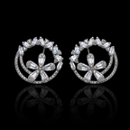 Floral Wreath Stud Earrings