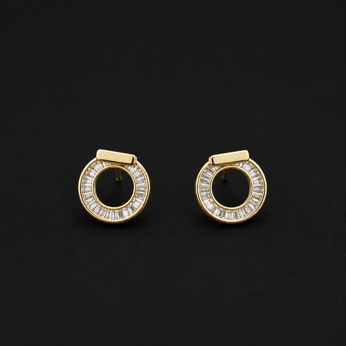 Golden Halo Studs