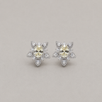 Oval Crystal Starburst Studs