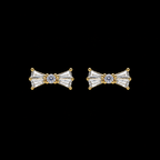 Crystal Bow Studs (For Kids)