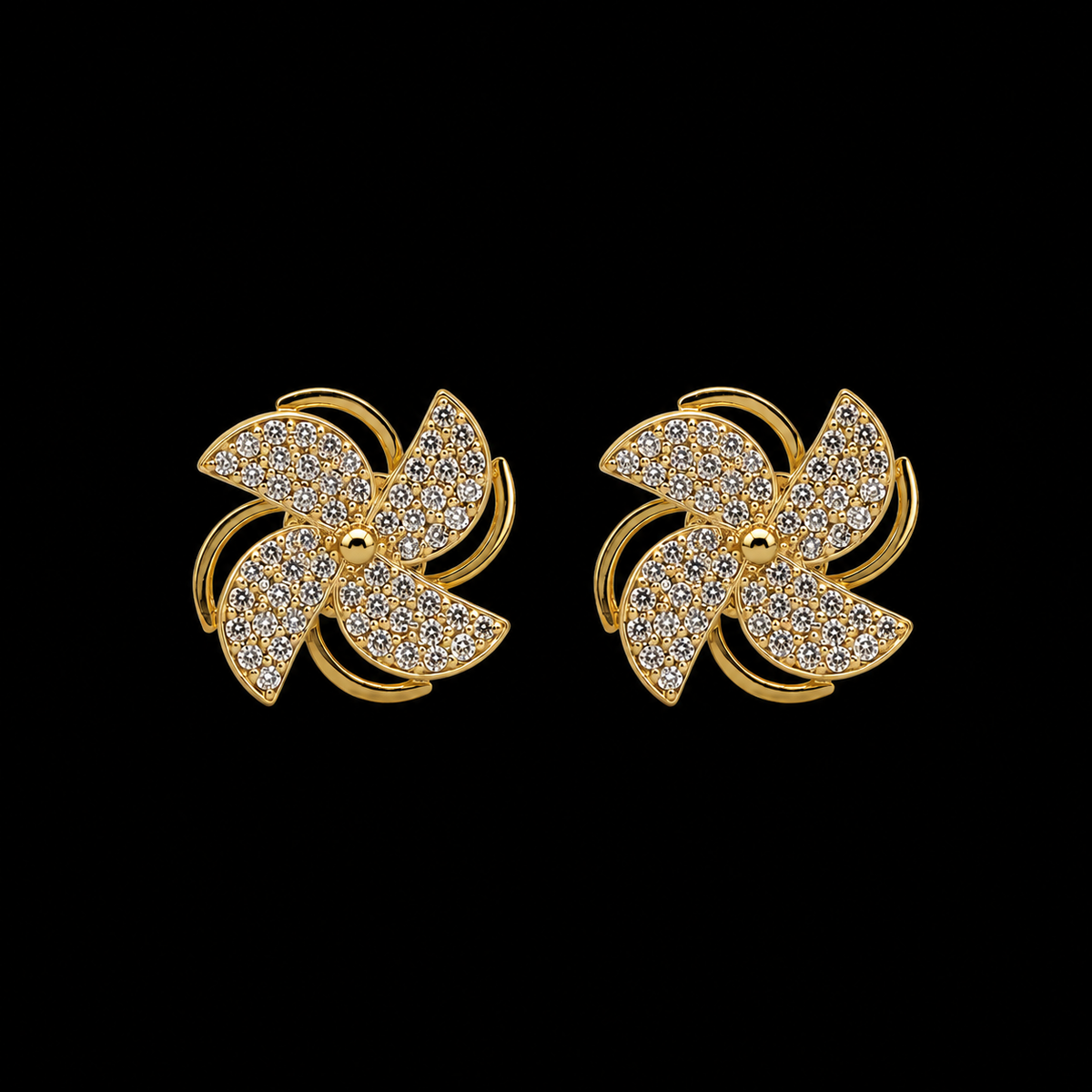 Rotating Pinwheel Studs