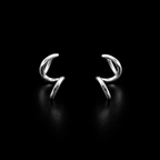Wavy Spiral Stud Earrings