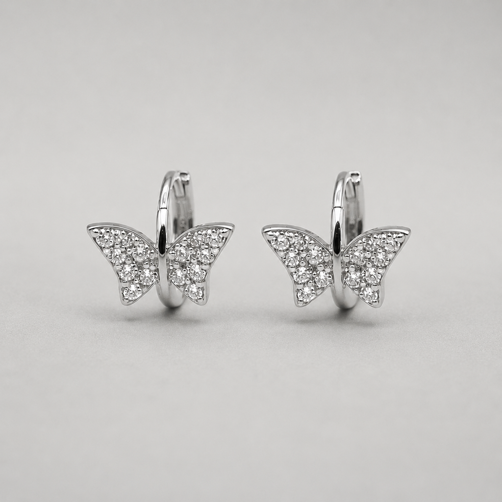 Butterfly  Hoop Earrings (For Kids)