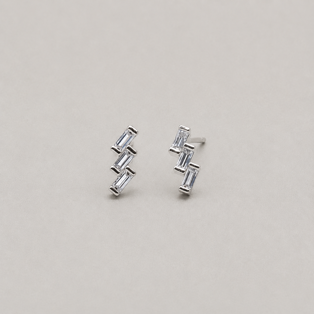 Zig-Zag Stud Earrings (For Kids)