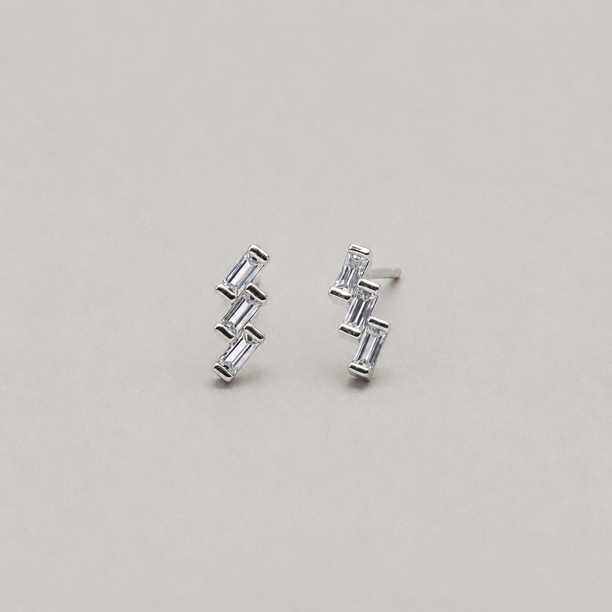 Zig-Zag Stud Earrings (For Kids)