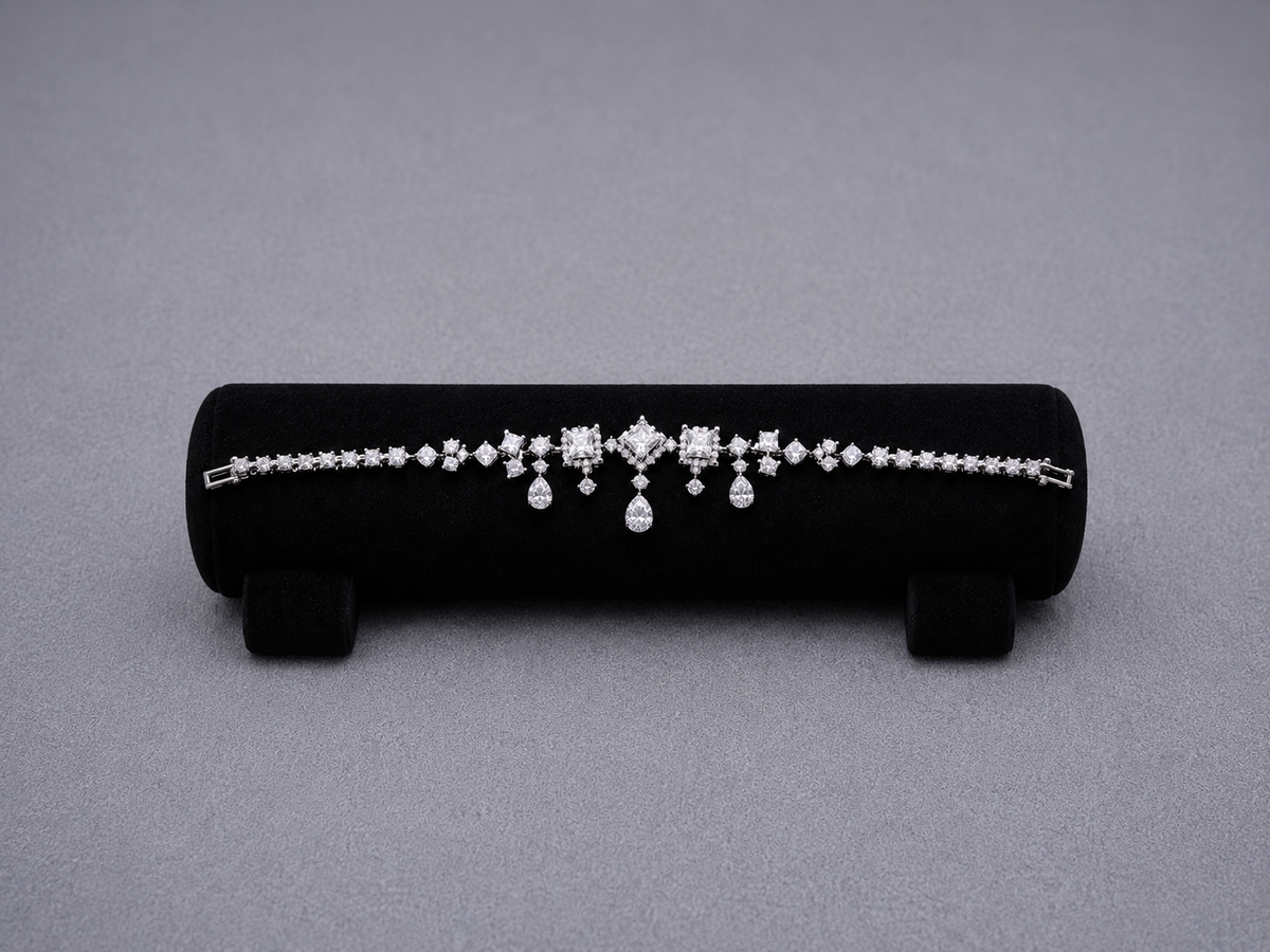 Radiant Square and Pear-Cut Crystals Set