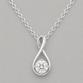 Infinity Loop Round Cut Pendant
