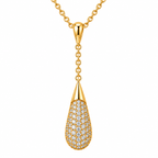 Y-Lariat Necklace with Pavé Crystal