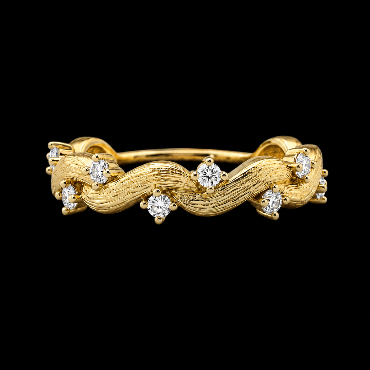 Shimmering Gold Vine Ring