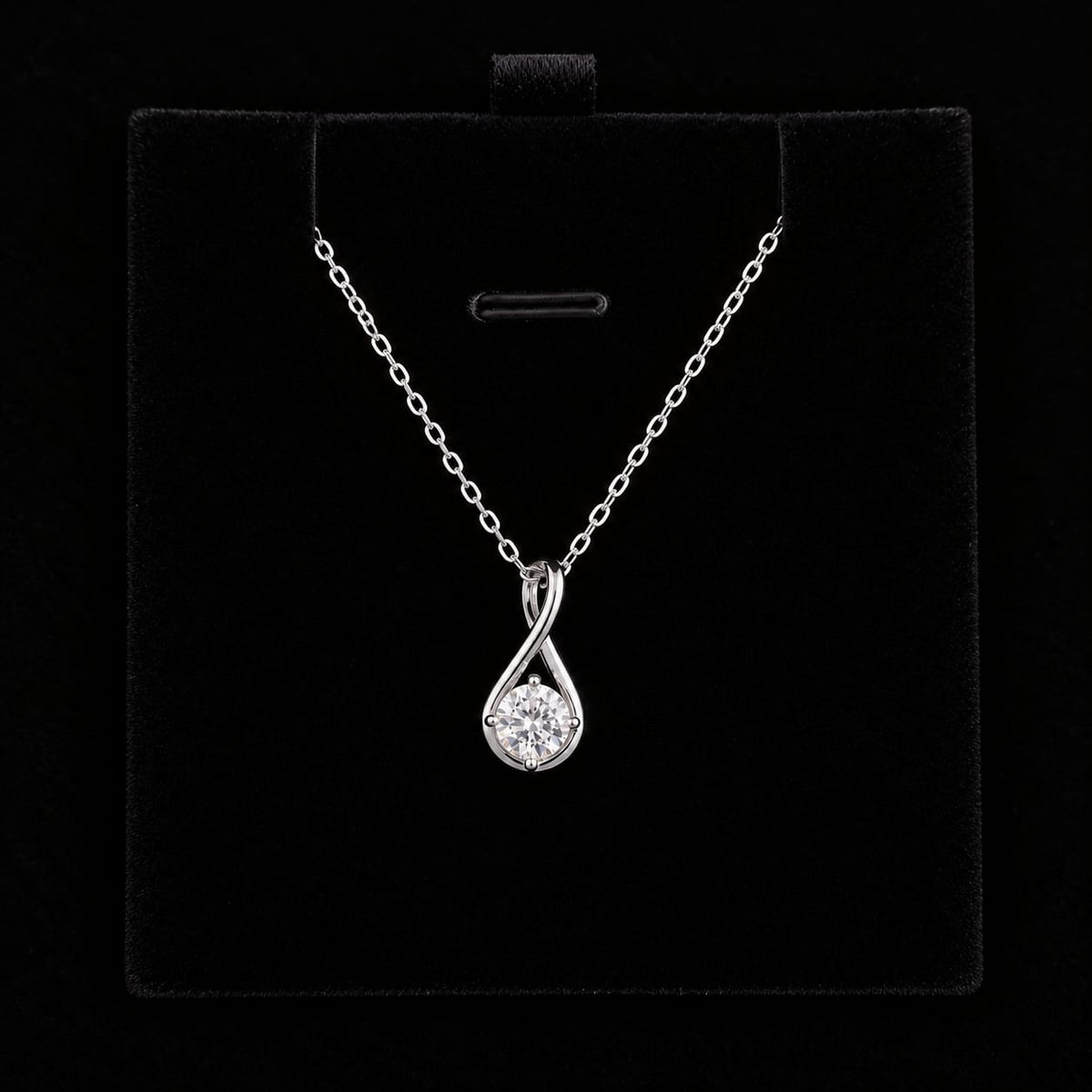 Infinity Loop Round Cut Pendant