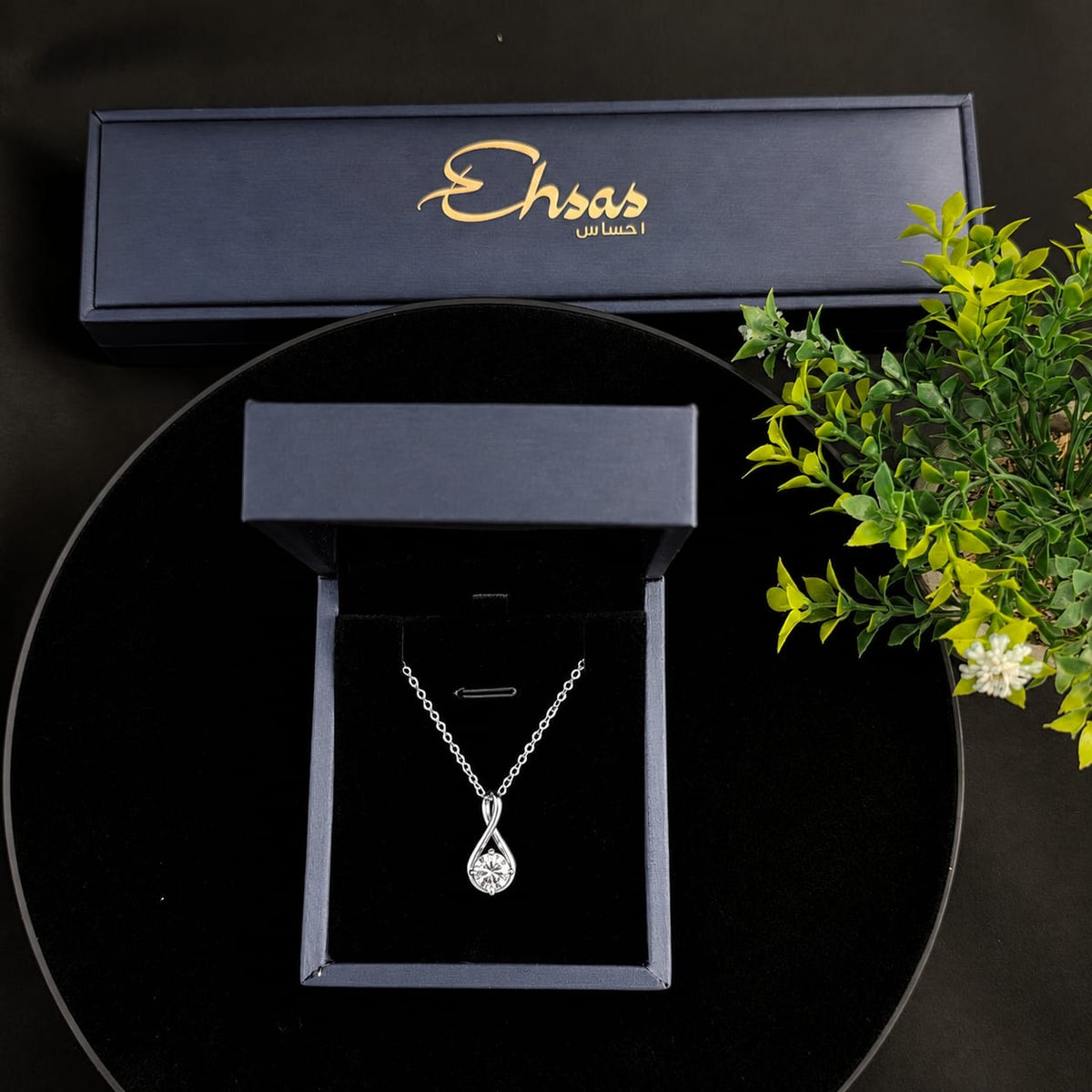 Infinity Loop Round Cut Pendant