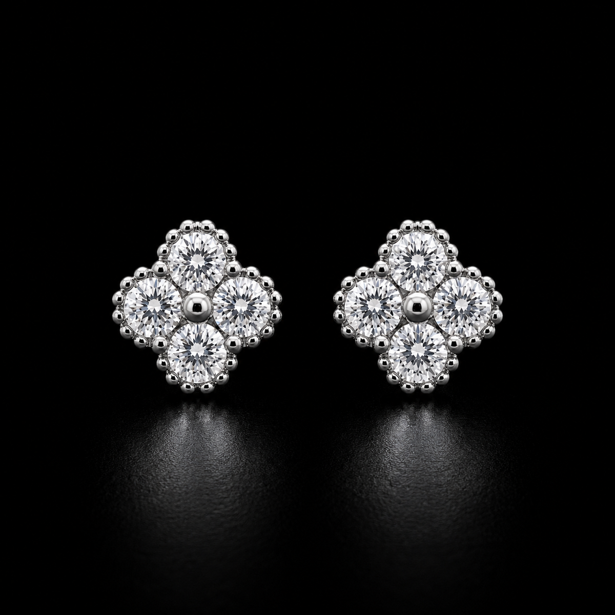 Radiant Floral Stud Earrings