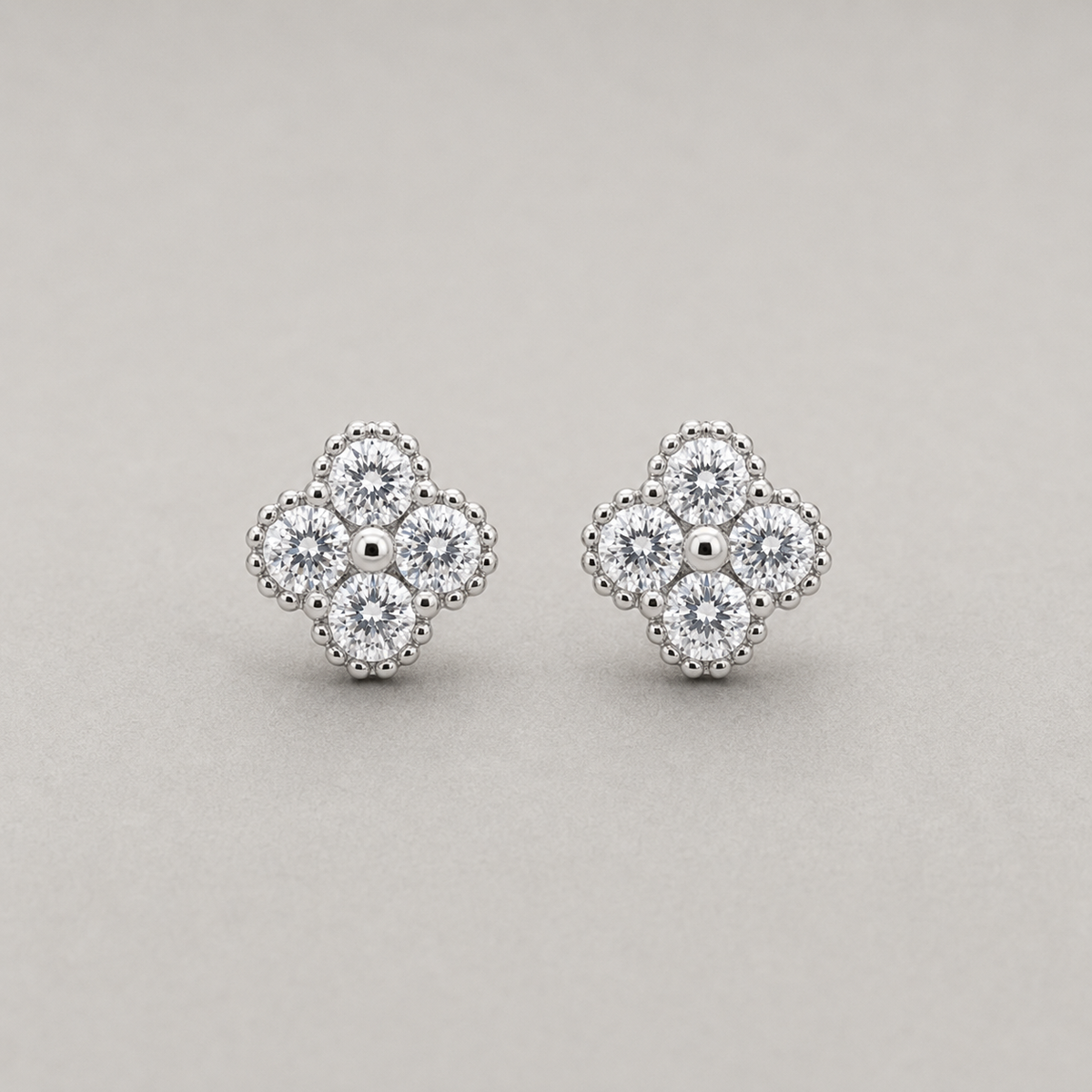 Radiant Floral Stud Earrings
