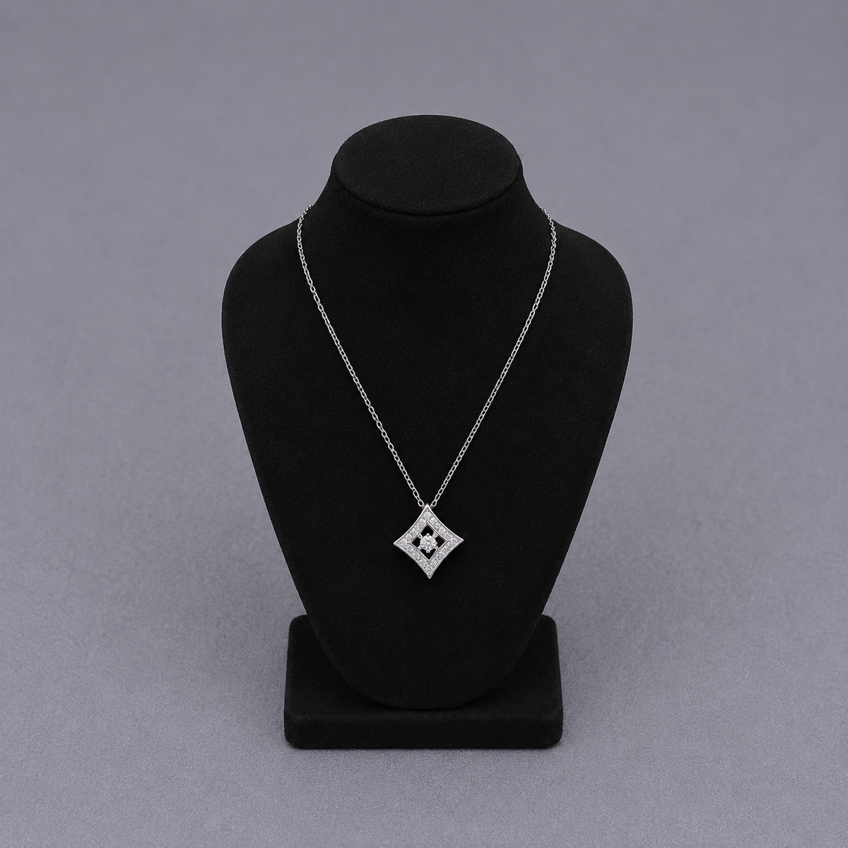 Geometric Rhombus Cut-Out Jewelry Set