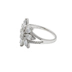 Lotus Flower Ring with Shimmering Zircon