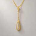 Y-Lariat Necklace with Pavé Crystal
