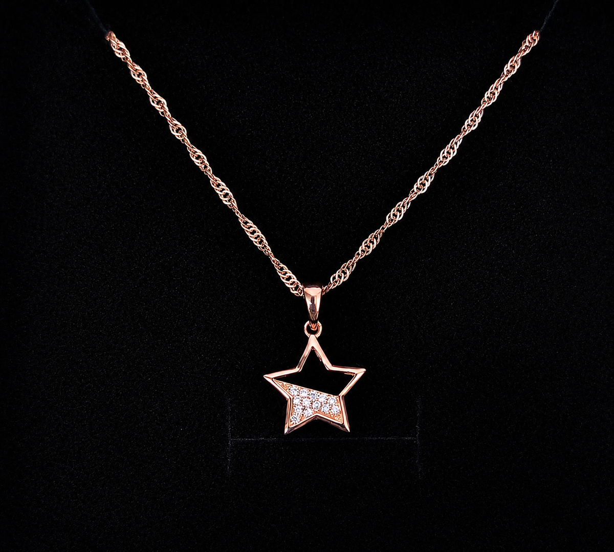 Pavé Celestial Star Necklace